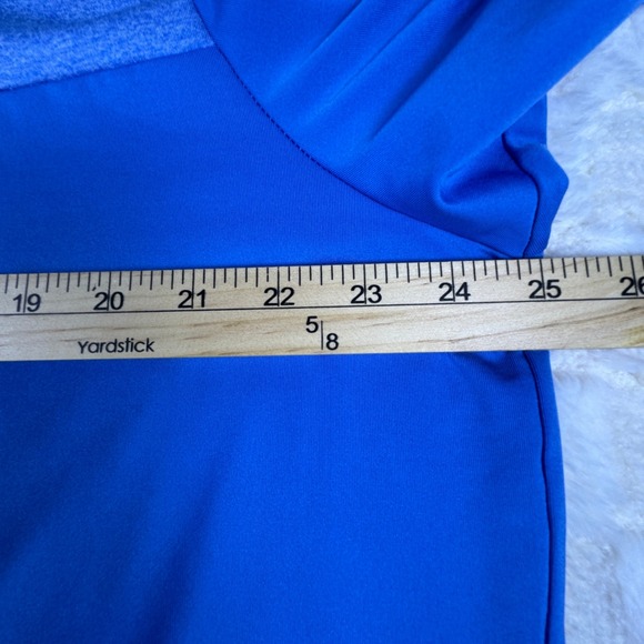 Adidas Golf Polo Shirt Mens XL Blue Primegreen ClimaLite Athletic Top - Picture 9 of 10